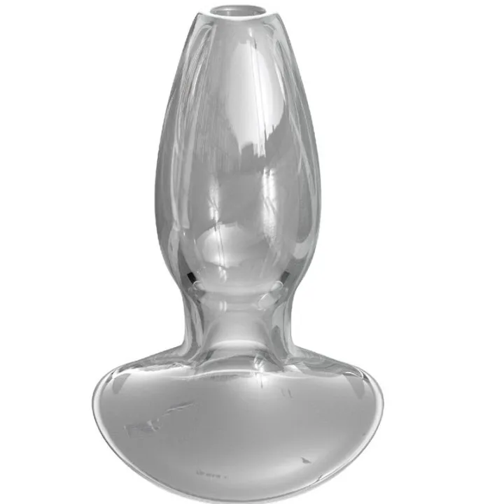 PLUG ANAL DE CRISTAL ERGONÓMICO PARA ESTIMULACIÓN ANAL