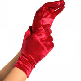 LEG AVENUE - GUANTES SATIN ROJO | VibraZon