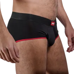 MACHO - MS24R CALZONCILLO BRIEF OSCURO ROJO XL