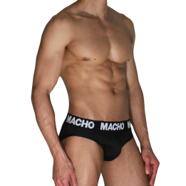 MACHO - MCH007 SLIP CLÁSICO NEGRO + NEGRO L | VibraZon