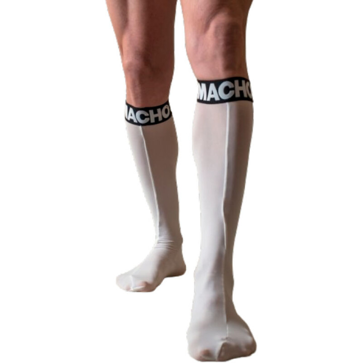MACHO - CALCETINES FINOS BLANCO TALLA ÚNICA | VibraZon