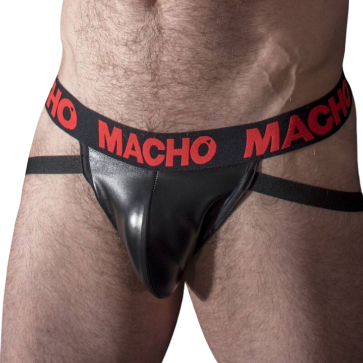MACHO - MX25RC JOCK CUERO ROJO S | VibraZon