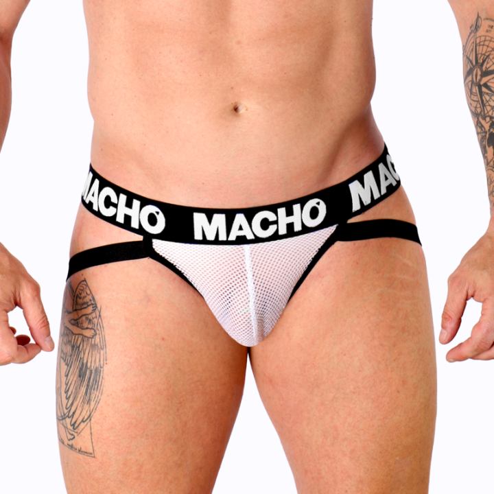 MACHO - MX26X1 JOCK REJILLA BLANCO XL | VibraZon