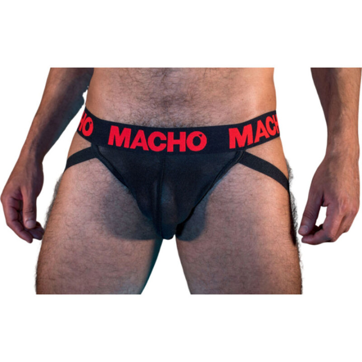 MACHO - MX26X2 JOCK NEGRO/ROJO XL | VibraZon
