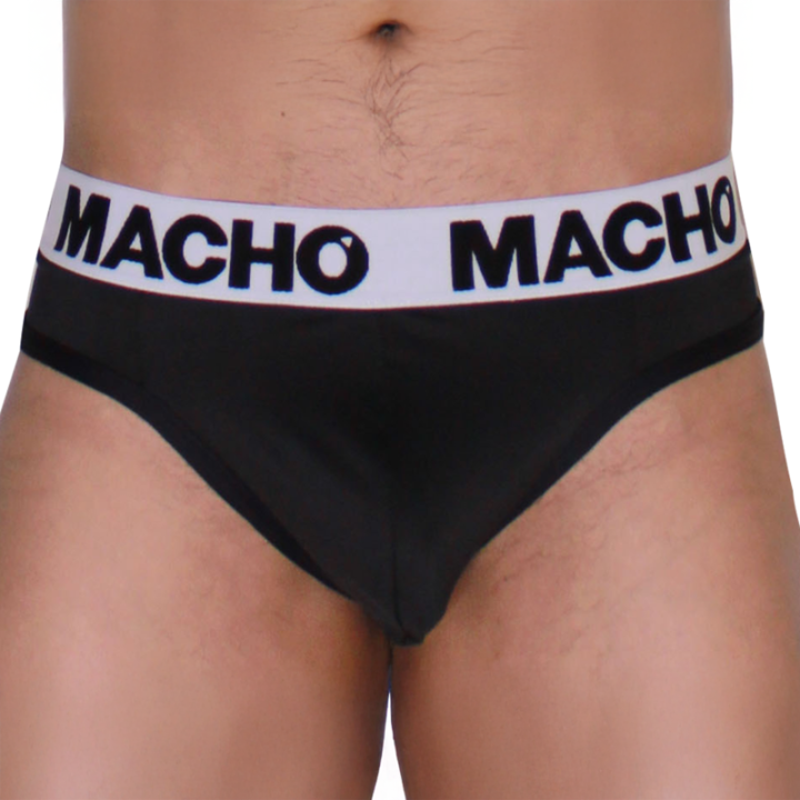 MACHO - MTG002 TANGA NEGRO/NEGRO L | VibraZon