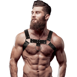 FETISH SUBMISSIVE ATTITUDE - ARNÉS ECOPIEL PECHO HOMBRE | VibraZon