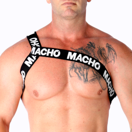 MACHO - ARNÉS ROMANO BLANCO L/XL | VibraZon