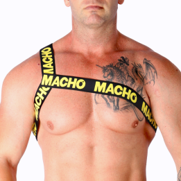 MACHO - ARNÉS ROMANO AMARILLO L/XL | VibraZon