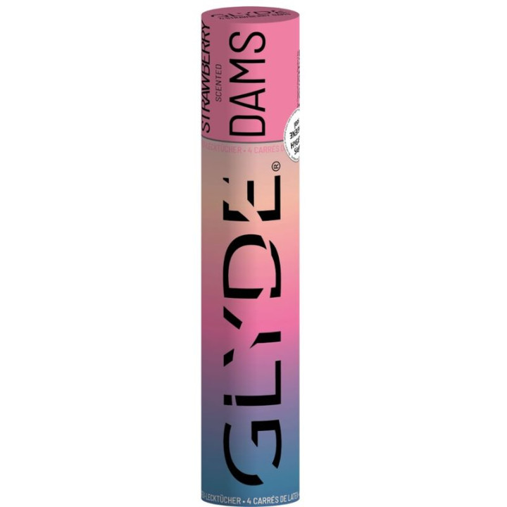 SHEER GLYDE - DAMS LÁMINAS LATEX SEXO ORAL FRESA | VibraZon