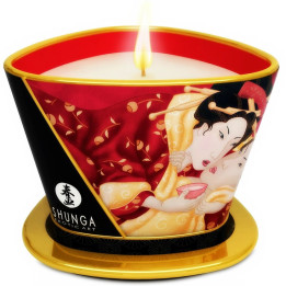 SHUNGA - MINI CARESS BY CANDELIGHT VELA MASAJE FRESAS Y CAVA 170 ML | VibraZon
