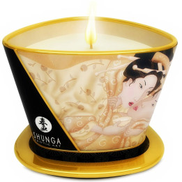 SHUNGA - MINI CARESS BY CANDELIGHT VELA MASAJE VAINILLA 170 ML | VibraZon