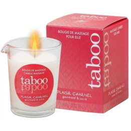 RUF - TABOO VELA DE MASAJE PARA ELLA PLAISIR CHARNEL AROMA FLOR DE CACAO | VibraZon