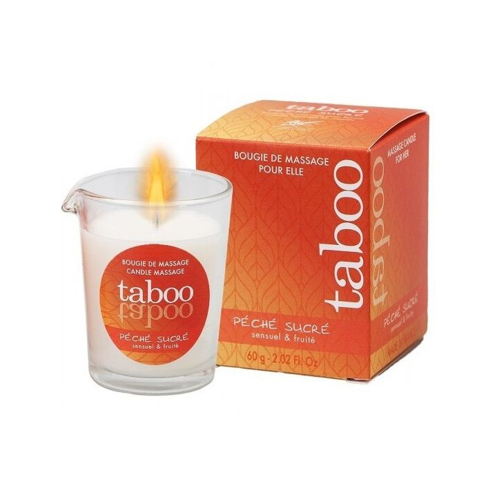 RUF - TABOO VELA DE MASAJE PARA ELLA PECHE SUCRE AROMA NECTARINA | VibraZon