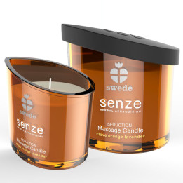 SWEDE - SENZE SEDUCTION VELA MASAJE - CLAVO, NARANJA, LAVANDA | VibraZon