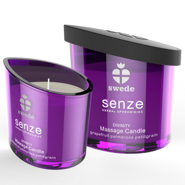 SWEDE - SENZE DIVINITY VELA MASAJE - POMELO, PALMAROSA, PETITGRAIN | VibraZon