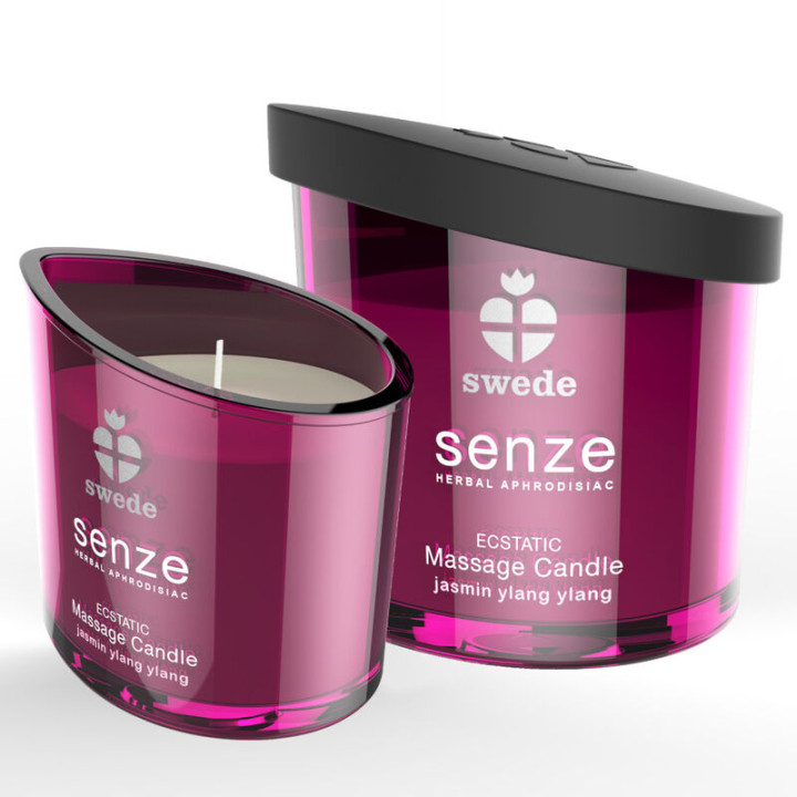 SWEDE - SENZE ECSTATIC VELA MASAJE - JAZMÍN, YLANG YLANG | VibraZon