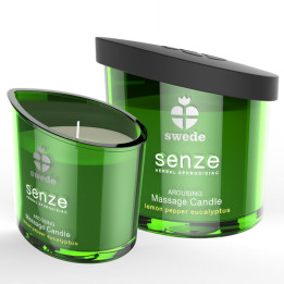 SWEDE - SENZE AROUSING VELA MASAJE - LIMÓN, PIMIENTA, EUCALIPTO | VibraZon