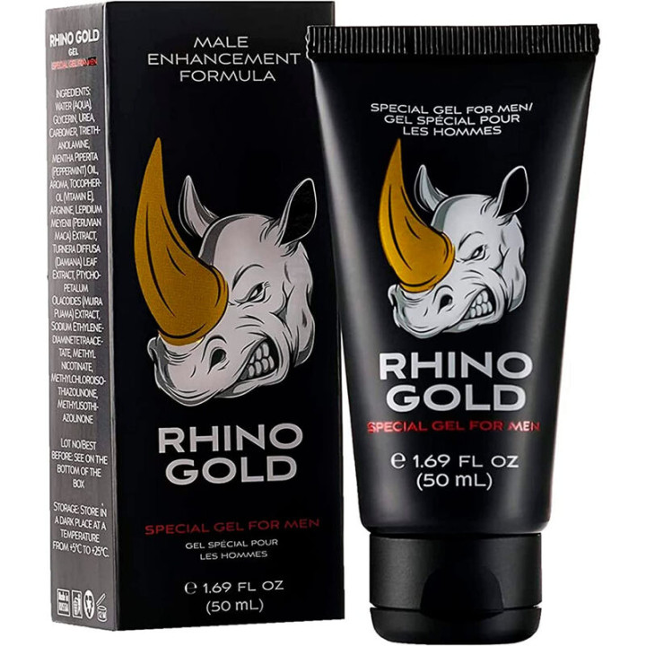 RHINO DORADO - GEL ÍNTIMO PARA HOMBRES 50 ML | VibraZon