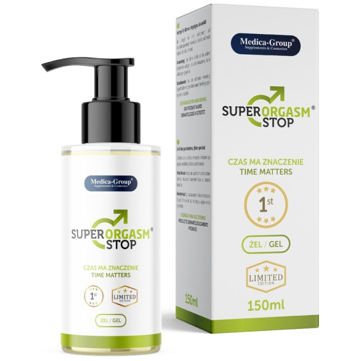 MEDICA GROUP - SÚPER ORGASM STOP GEL ÍNTIMO PARA HOMBRE 150 ML | VibraZon