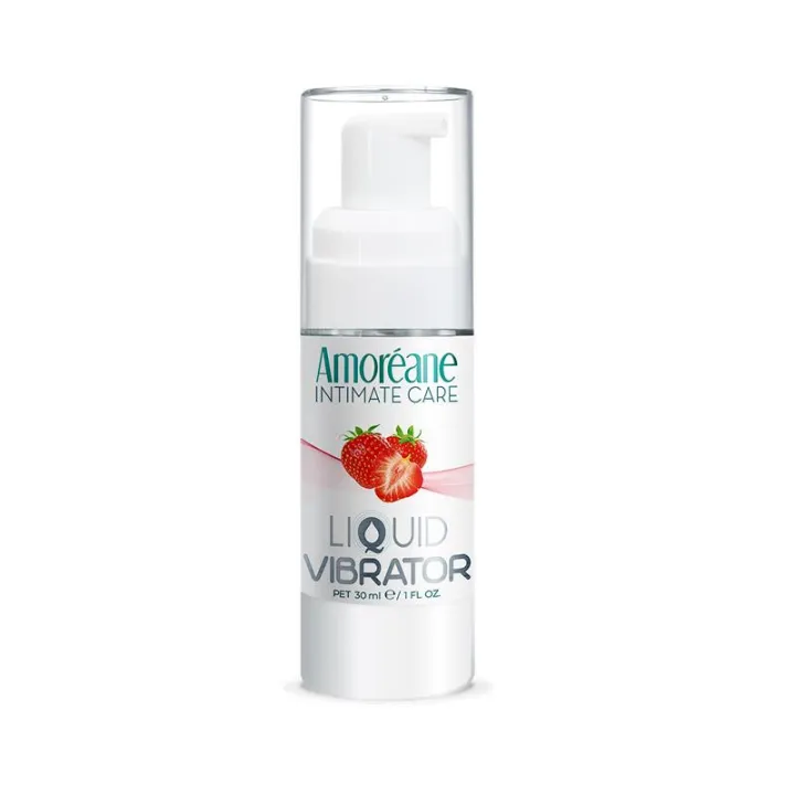 Vibrador Líquido Sabor Fresa 30 Ml de Amoreane
