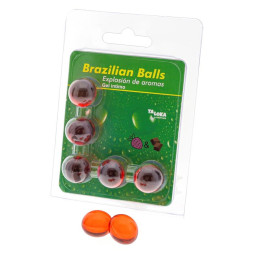 5 Brazilian Balls Explosion Aroma Fresa y Chocolate | VibraZon
