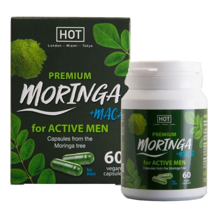 HOT - MORINGA MEN CÁPSULAS HOMBRE 60 UNIDADES | VibraZon