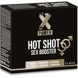 X POWER - HOT SHOT SEX BOOSTER AUMENTO LÍBIDO 3 X 20 ML | VibraZon