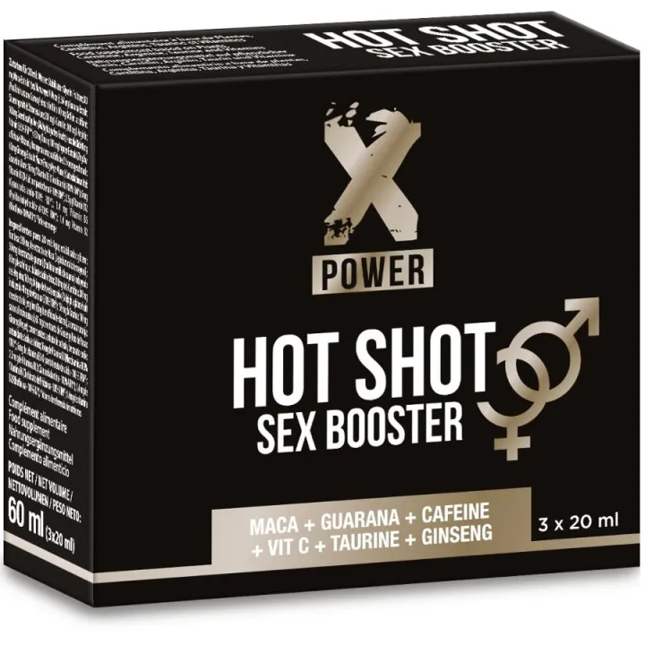 X POWER - HOT SHOT SEX BOOSTER AUMENTO LÍBIDO 3 X 20 ML