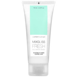 MIXGLISS - LUBRICANTE BASE AGUA EFECTO FRIO SABOR A MENTA 70 ML | VibraZon