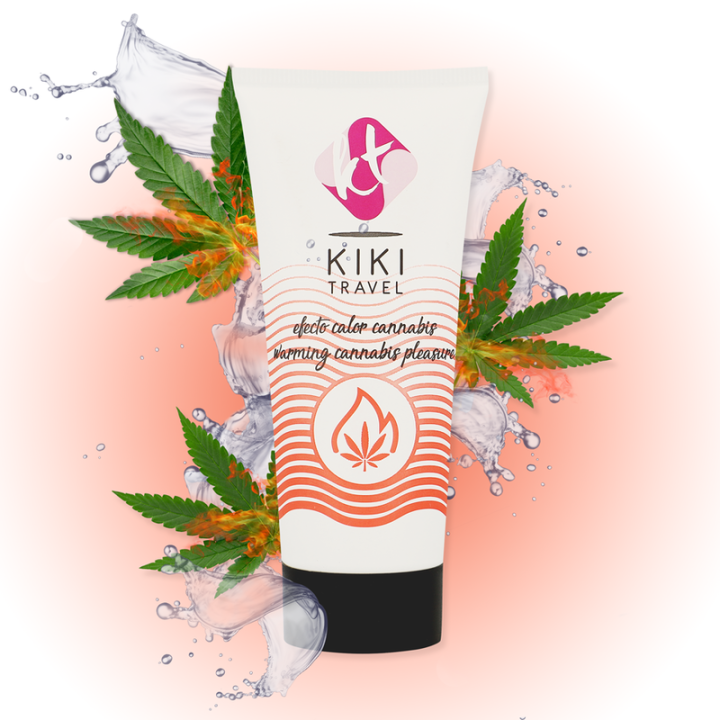 KIKÍ TRAVEL - GEL DESLIZANTE SABOR A CANNABIS EFECTO CALOR INTENSO 50 ML | VibraZon