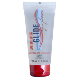 HOT - WARMING GLIDE LIQUIDA PLEASURE LUBRICANTE BASE AGUA EFECTO CALOR 100 ML | VibraZon