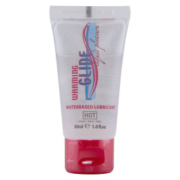 HOT - WARMING GLIDE LIQUIDA PLEASURE LUBRICANTE BASE AGUA EFECTO CALOR 30 ML | VibraZon