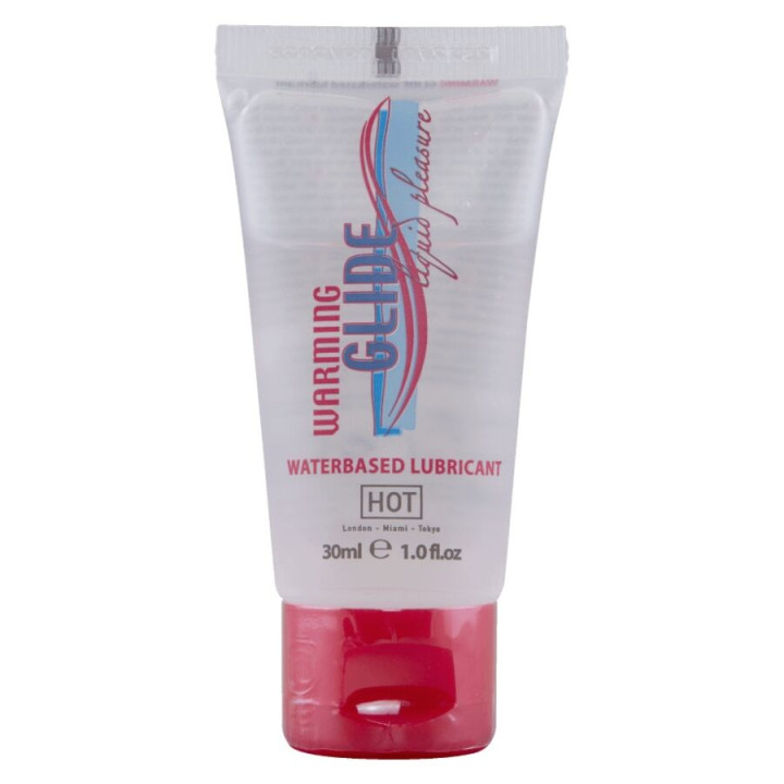 HOT - WARMING GLIDE LIQUIDA PLEASURE LUBRICANTE BASE AGUA EFECTO CALOR 30 ML | VibraZon