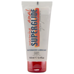 HOT - ANAL SUPERGLIDE WARMING LIQUIDA PLEASURE LUBRICANTE ANAL BASE AGUA EFECTO CALOR 100 ML | VibraZon