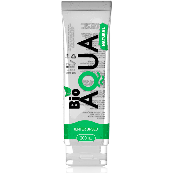 BIOAQUA LUBRICANTE INGREDIENTES NATURALES BASE AGUA 200 ML | VibraZon