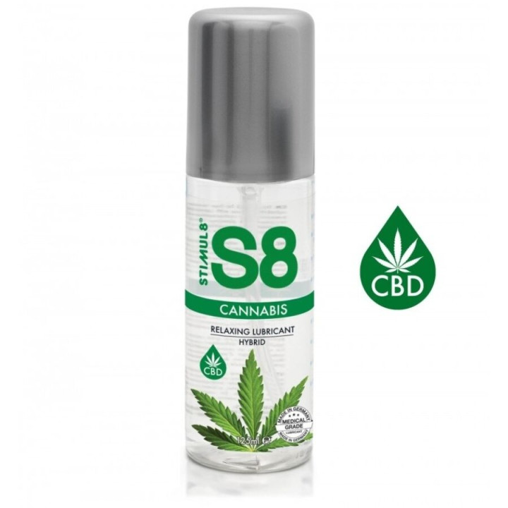 STIMUL8 - S8 LUBRICANTE HÍBRIDO CANNABIS 125 ML | VibraZon