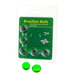 Set 5 Brazilian Balls Explosion Aroma Menta | VibraZon