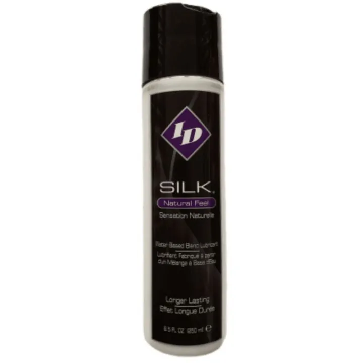ID SILK - LUBRICANTE BASE AGUA Y SILICONA NATURAL SENSACION 250 ML
