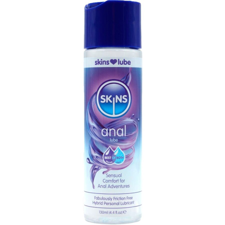SKINS - ANAL LUBRICANTE HÍBRIDO BASE DE AGUA & SILICONA 130 ML | VibraZon