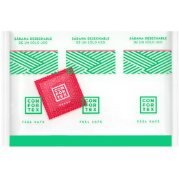 CONFORTEX - SABANAS HIGIÉNICAS DESECHABLES INVIDUAL + PRESERVATIVO FRESA | VibraZon