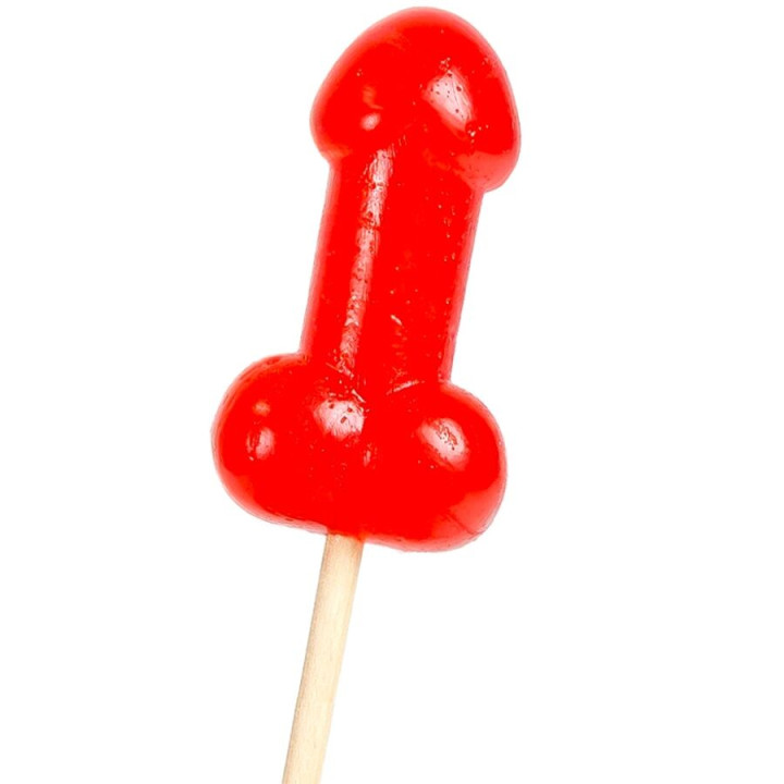 SECRETPLAY - PIRULETA PENE CARAMELO CEREZA CON EFECTO CALOR PICANTE | VibraZon