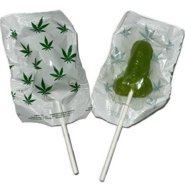 DIABLO GOLOSO - 1 PIRULETA PENE AROMA CANNABIS | VibraZon