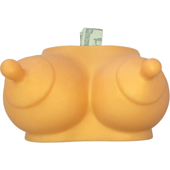 DIABLO PICANTE - HUCHA FORMA DE TETAS TONO DORADO | VibraZon