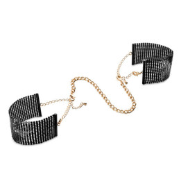 BIJOUX - DÉSIR MÉTALLIQUE ESPOSAS MALLA METALICA NEGRA | VibraZon