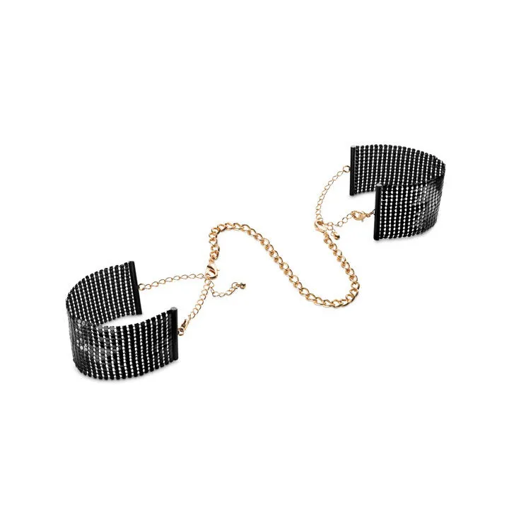 BIJOUX - DÉSIR MÉTALLIQUE ESPOSAS MALLA METALICA NEGRA