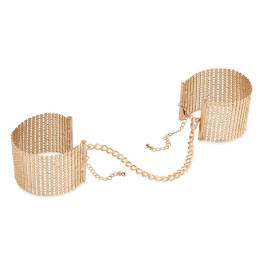 BIJOUX - DÉSIR MÉTALLIQUE ESPOSAS MALLA METALICA DORADA | VibraZon
