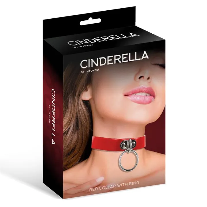 Collar con Aro Cuero Vegano Talla Única de Cinderella