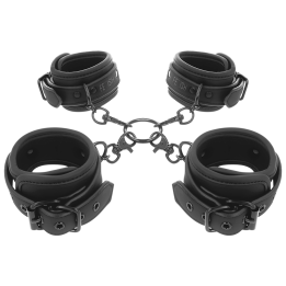 FETISH SUBMISSIVE - SET ESPOSAS MANOS Y TOBILLOS CON FORRO DE NEOPRENO | VibraZon
