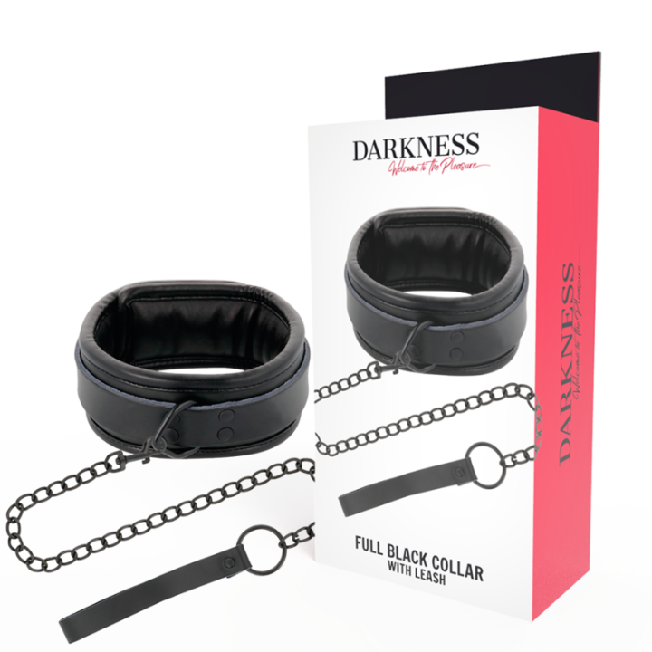 DARKNESS - COLLAR CON CADENA NEGRO | VibraZon