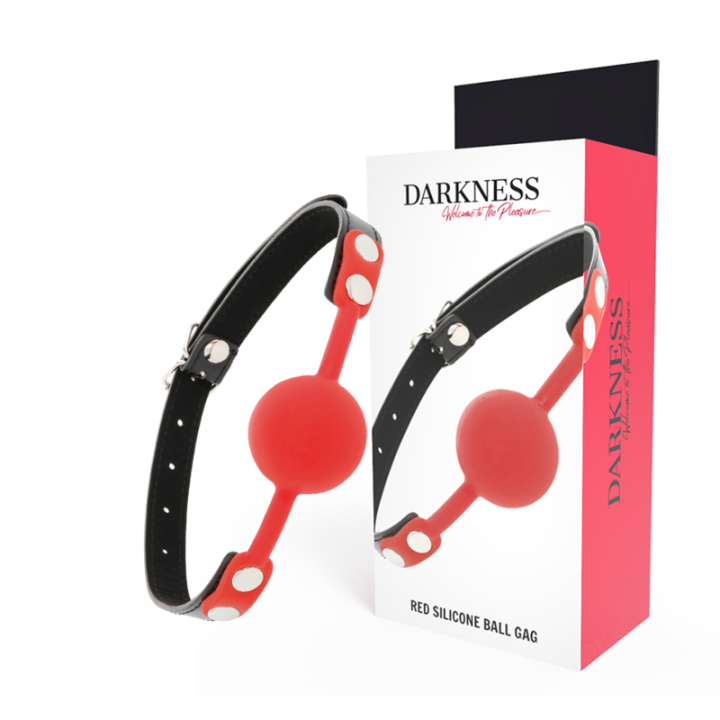 DARKNESS - MORDAZA SILICONA ROJO | VibraZon